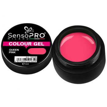 Gel UV Colorat Queen Pink 5ml, SensoPRO Milano de firma original