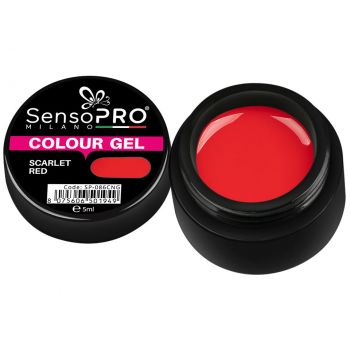 Gel UV Colorat Scarlet Red 5ml, SensoPRO Milano ieftin