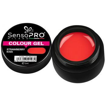 Gel UV Colorat Strawberry Kiss 5ml, SensoPRO Milano ieftin