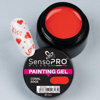 Gel UV Pictura Unghii Coral Edge 5ml, SensoPRO Milano