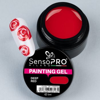 Gel UV Pictura Unghii Deep Red 5ml, SensoPRO Milano de firma original