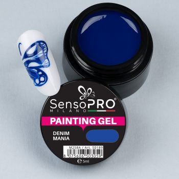 Gel UV Pictura Unghii Denim Mania 5ml, SensoPRO Milano