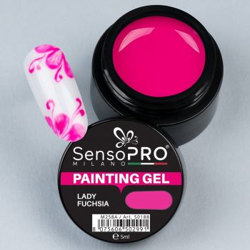 Gel UV Pictura Unghii Lady Fuchsia 5ml, SensoPRO Milano de firma original