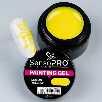 Gel UV Pictura Unghii Lemon Yellow 5ml, SensoPRO Milano ieftin