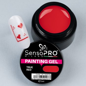 Gel UV Pictura Unghii True Red 5ml, SensoPRO Milano ieftin