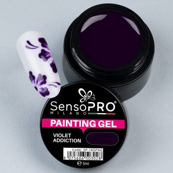Gel UV Pictura Unghii Violet Addiction 5ml, SensoPRO Milano de firma original