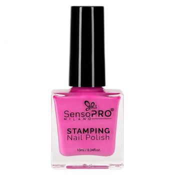 Lac de Unghii pentru Stampila, SensoPRO Milano, Pink 10ml