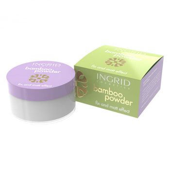 Pudra Translucida Profesionala de Bambus, Ingrid Cosmetics Fix Matt Effect BAMBOO, 8 g