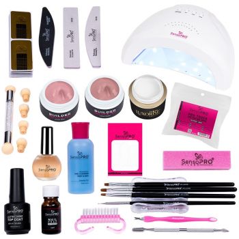 Kit Unghii Gel Manichiura French & Baby Boomer SensoPRO - Promotie #05