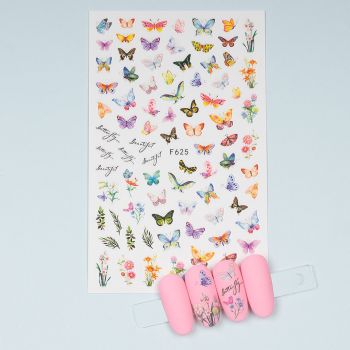 Abtibild Unghii SensoPRO Milano, Butterfly Club F625