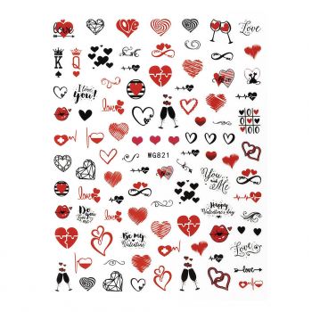 Abtibild Unghii SensoPRO Milano Cosmic Love, model WG821