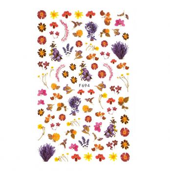 Abtibild Unghii SensoPRO Milano Flower Glam, model F694