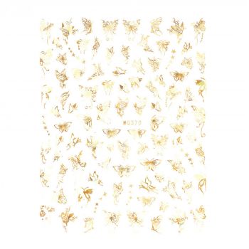 Abtibilduri Unghii SensoPRO Milano Aristocratic Butterfly, model WG370 Gold