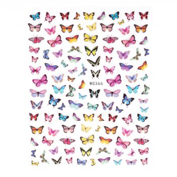 Abtibilduri Unghii SensoPRO Milano Butterfly Ballerina, model WG366