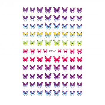 Abtibilduri unghii SensoPRO Milano Butterfly Incentive, model WG362