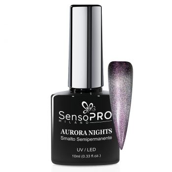 Oja Semipermanenta Aurora Nights SensoPRO Milano 10ml, Purple Sky 04 ieftina