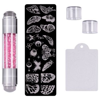 Set Stampila Unghii + Matrita Crystal Nail Art, XY-22 - SensoPRO Milano