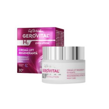 Crema Lift Regeneranta de Noapte Georvital H3 Evolution, 50ml la reducere