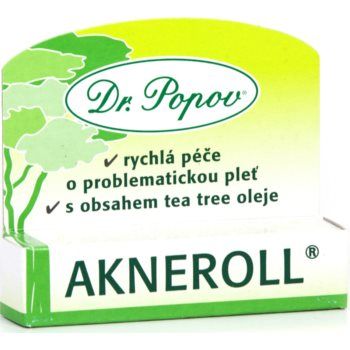 Dr. Popov Akneroll with tea tree tratament local impotriva imperfectiunilor pielii cauzate de acnee