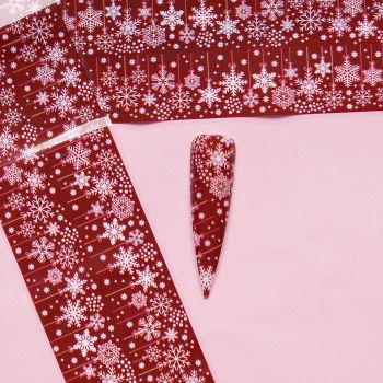 Folie de Transfer Unghii LUXORISE, Christmas Snow