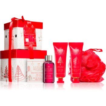 Grace Cole Luxury Bathing Wild Fig & Cranberry set cadou (pentru corp)