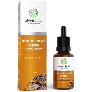 Green Idea Topvet Premium Hyaluronic serum with snake venom ser facial pentru ten matur