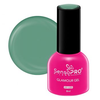 Oja Semipermanenta Glamour Gel SensoPRO Milano 8ml, Calypso Green #104