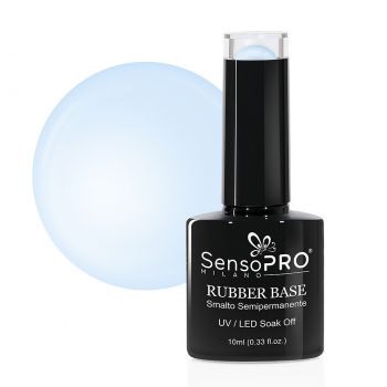 Rubber Base Gel SensoPRO Milano 10ml, #57 Milky Blue
