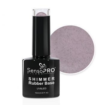 Shimmer Rubber Base SensoPRO Milano - #32 Fabulous Nude, 10ml