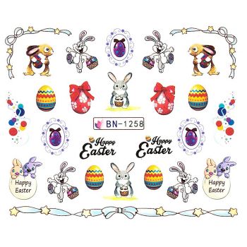 Tatuaj Unghii LUXORISE Easter Bunny, BN-1258