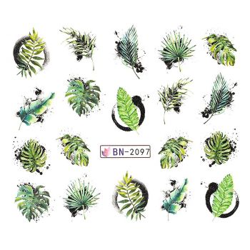 Tatuaj Unghii LUXORISE Exotic Leaves, BN-2097