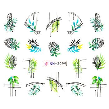 Tatuaj Unghii LUXORISE Exotic Leaves, BN-2099