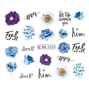 Tatuaj Unghii LUXORISE Flower Crush, BN-2053
