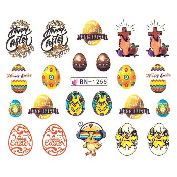 Tatuaj Unghii LUXORISE Hello Easter, BN-1255