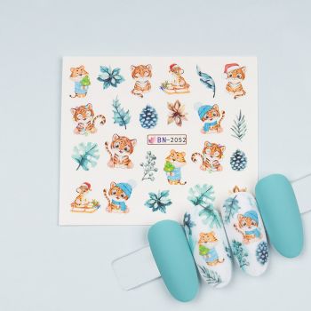 Tatuaj Unghii LUXORISE Snow Kitty, BN-2052