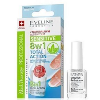 Tratament profesional pentru unghii 8 in 1, Eveline Cosmetics, Sensitive,12 ml