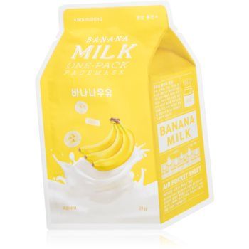 A’pieu One-Pack Milk Mask Banana mască textilă nutritivă ieftina