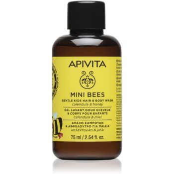 Apivita Mini Bees Gentle Kids Hair & Body Wash Calendula&Honey sampon pentru copii pentru par si corp