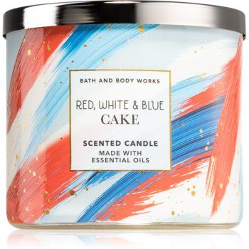 Bath & Body Works Red, White & Blue Cake lumânare parfumată