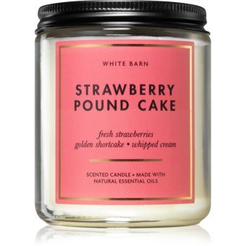 Bath & Body Works Strawberry Pound Cake lumânare parfumată