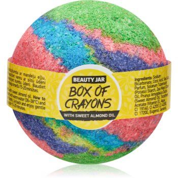 Beauty Jar Box Of Crayons bombă de baie cu ulei de migdale