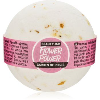 Beauty Jar Flower Power bile eferverscente pentru baie cu aromă de trandafiri