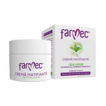 Crema Matifianta cu Ceai Verde Farmec, 50ml ieftina