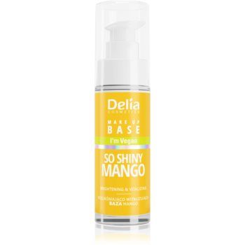 Delia Cosmetics So Shiny Mango bază pentru machiaj iluminatoare