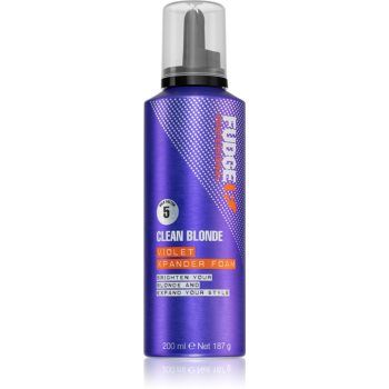 Fudge Clean Blonde Violet Xpander Foam vopsea de par sub forma de spuma pentru parul blond cu suvite