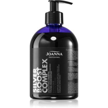 Joanna Silver Boost Complex sampon violet neutralizeaza tonurile de galben ieftin