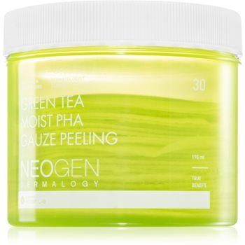 Neogen Dermalogy Clean Beauty Gauze Peeling Green Tea Moist PHA discuri pentru indepartarea impuritatilor cu efect de hidratare