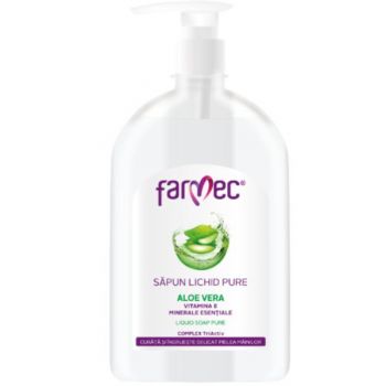 Sapun Lichid Pure Aloe Vera Farmec, 500ml ieftin