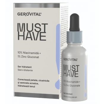 Ser Hidratant 10% Niacinamida Gerovital Must Have, 30ml ieftin
