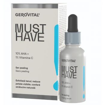 Ser Peeling 10% AHA Gerovital Must Have, 30ml